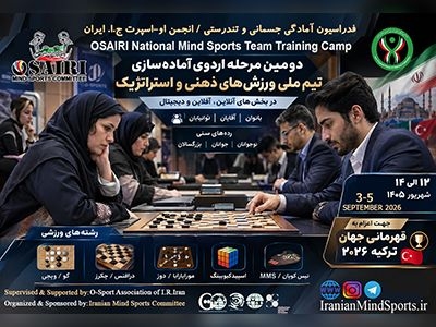 فهرست اسامی مدعوین به اردوی انتخابی و آماده سازی تیم ملی ورزش های ذهنی